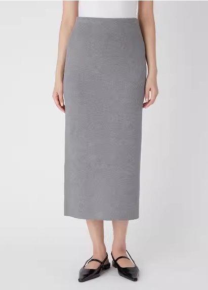 Wool Knit Bodycon Midi Skirt review Emma Johnson