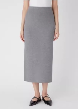 Wool Knit Bodycon Midi Skirt review Emma Johnson