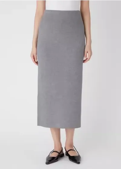 Wool Knit Bodycon Midi Skirt review Emma Johnson