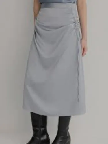 Adjustable Waist Tie Detail Bodycon Skirt review Mia Thompson 