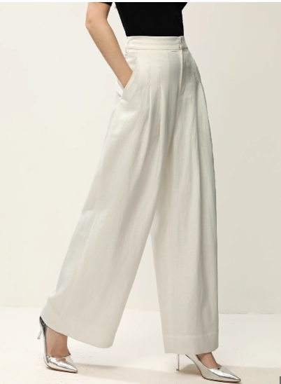 New Summer Fashion High-Waisted Straight-Leg Pants for Women review Lily