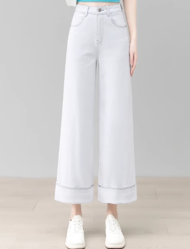 Summer Thin High - Waisted Loose Straight - Leg Jeans review Emily Carter