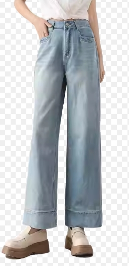 Summer Thin American High - Waisted Wide - Leg Jeans review Jessica William