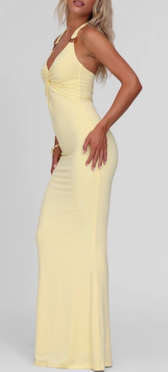 Sexy Twist Hollow Out Neckline Dress review Jessica