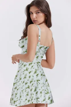  V-Neck Smocked Smock Dress for Beach Vacation, Daily Wear, Party - Cute Floral Sundress for Women review Hannah Peterson