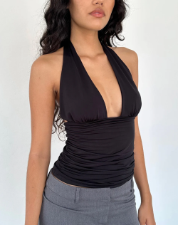 Women's V-Neck Strapless Tube Top review Chloe Bennett