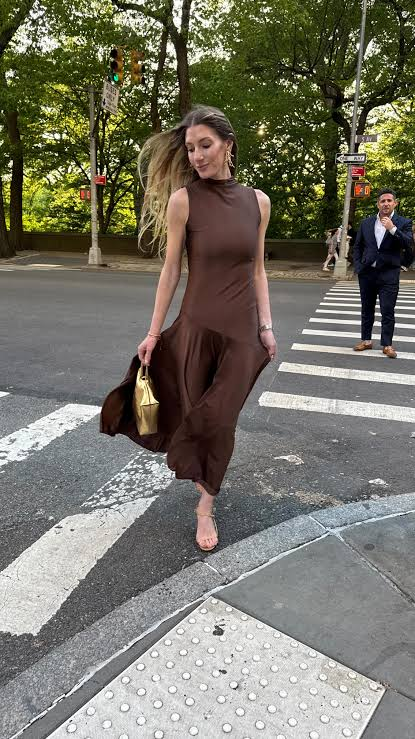 Elegant Wrap-Collar Solid Color Bodycon Midi Dress review Chloe Parker