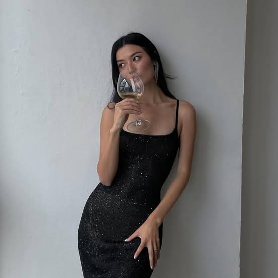 Knit Spaghetti Strap Open Back Mini Dress review Emily Thompson