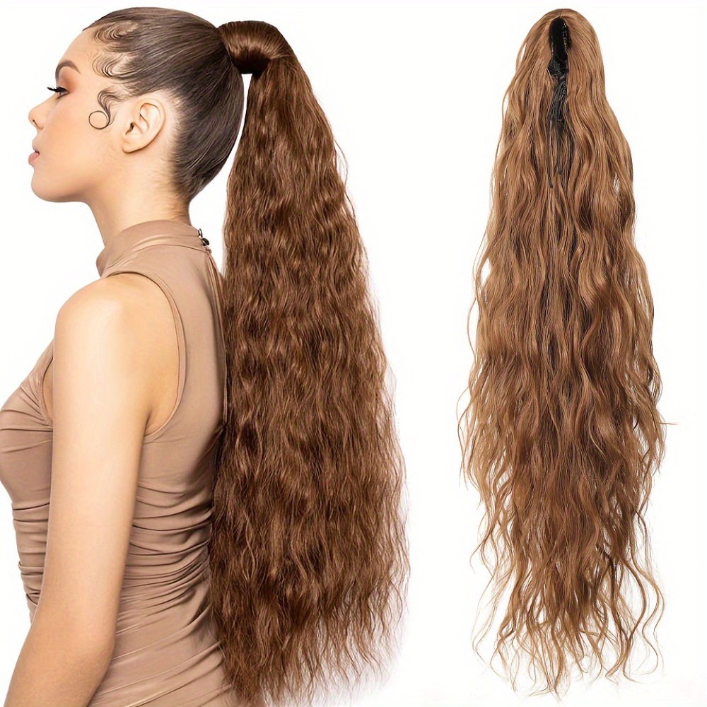 Corn Perm Drawstring Wig Braid Ponytail