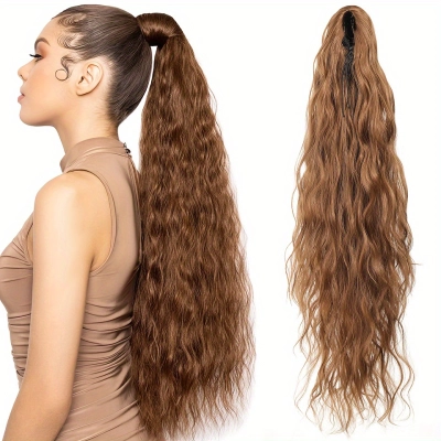 Corn Perm Drawstring Wig Braid Ponytail 02