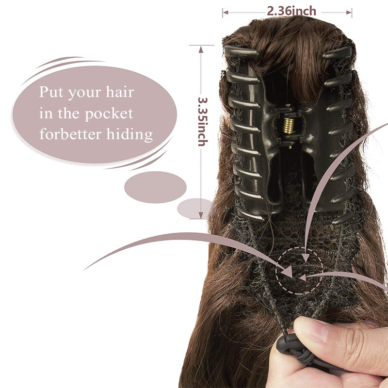 Fluffy Synthetic Fiber Hair Ponytail