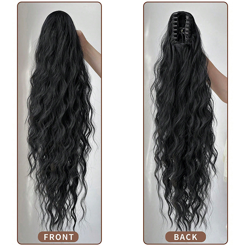 Natural Fluffy Long Hair Braid Fake Ponytail