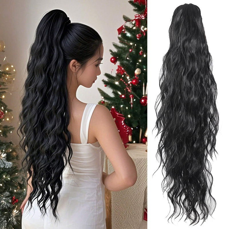 Natural Fluffy Long Hair Braid Fake Ponytail