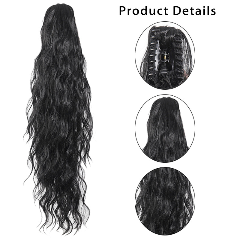 Natural Fluffy Long Hair Braid Fake Ponytail