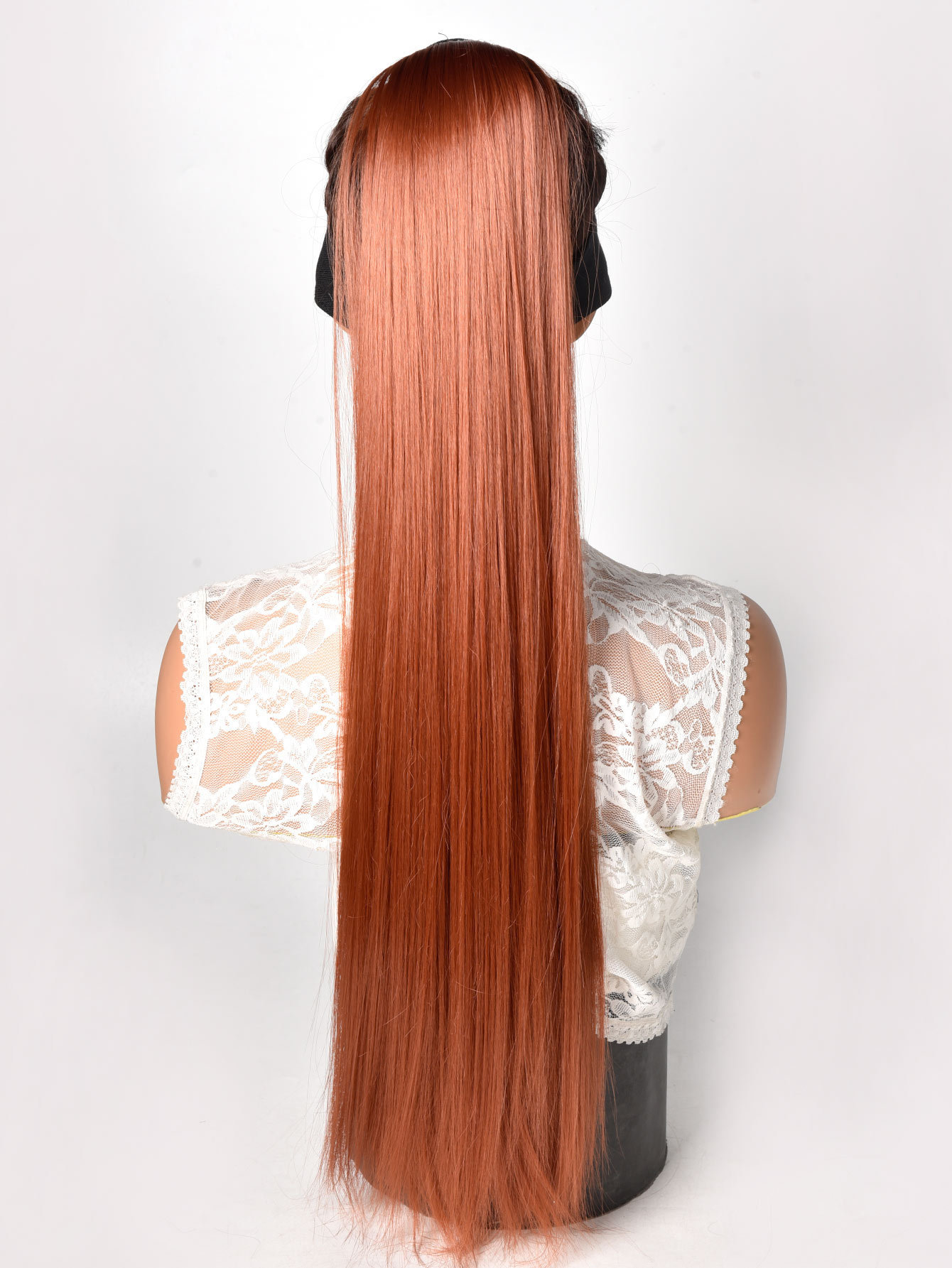 Natural Simulated Straight Hair High Ponytail