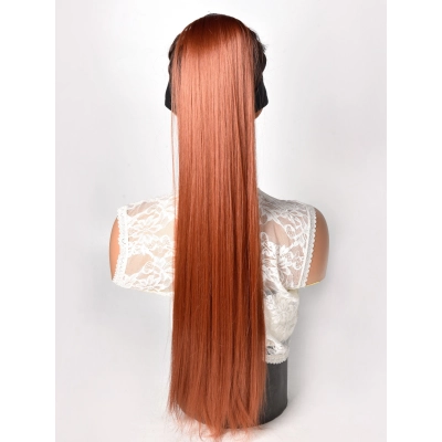 Natural Simulated Straight Hair High Ponytail 02