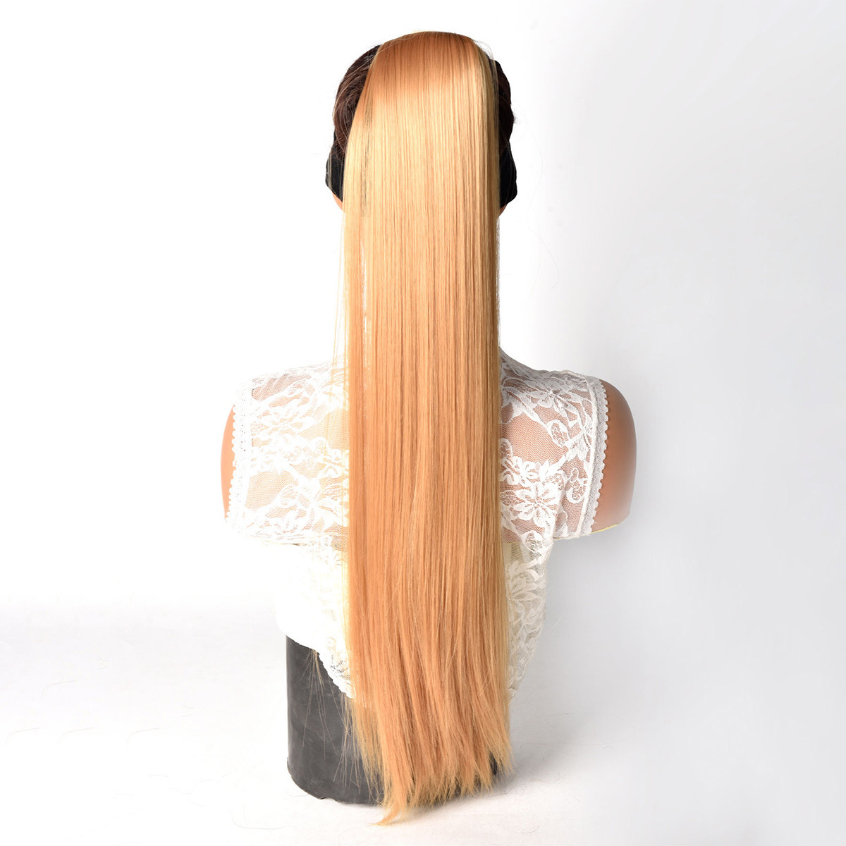 Natural Simulated Straight Hair High Ponytail