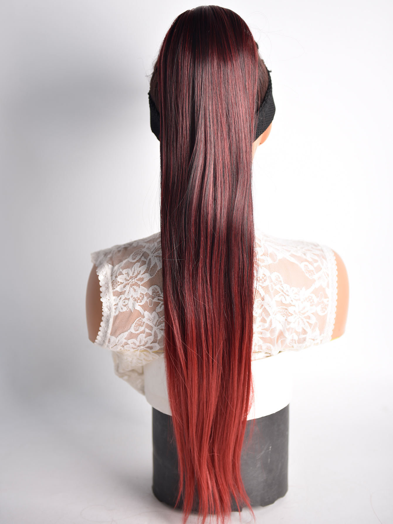 Natural Simulated Straight Hair High Ponytail