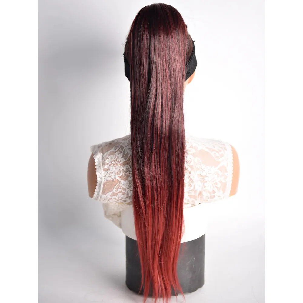 Natural Simulated Straight Hair High Ponytail