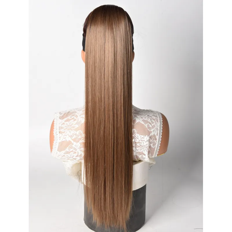 Natural Simulated Straight Hair High Ponytail
