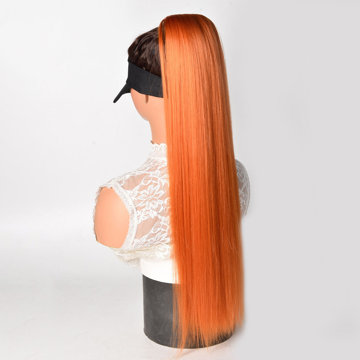 Natural Simulated Straight Hair High Ponytail