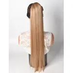 Natural Simulated Straight Hair High Ponytail