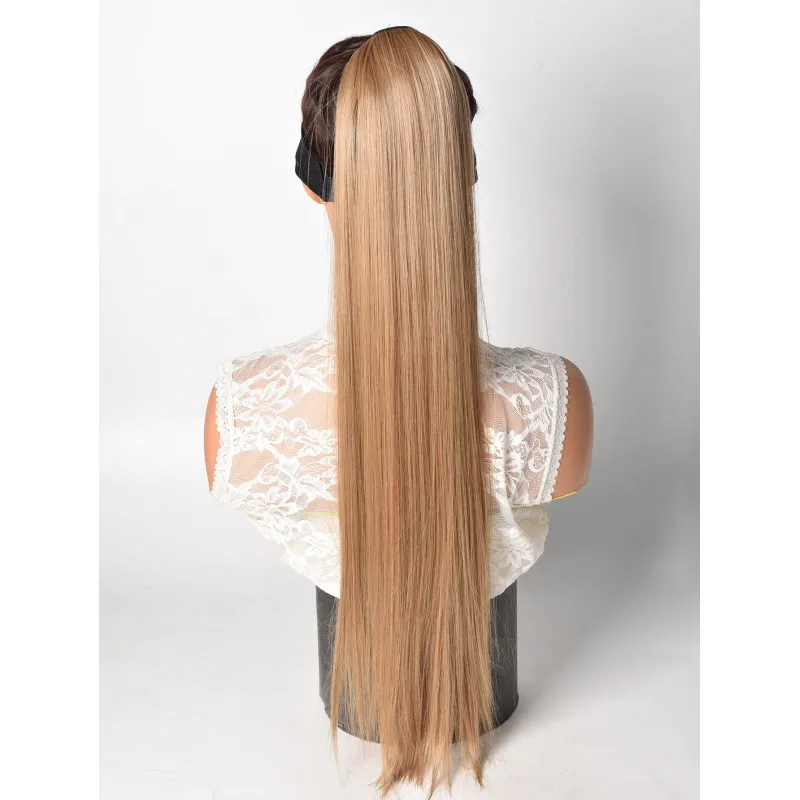 Natural Simulated Straight Hair High Ponytail