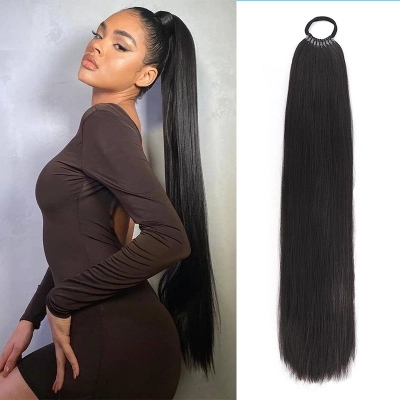 Ponytail Hair Extensions with High-temperature Silk Braids with Drapey Feel 01