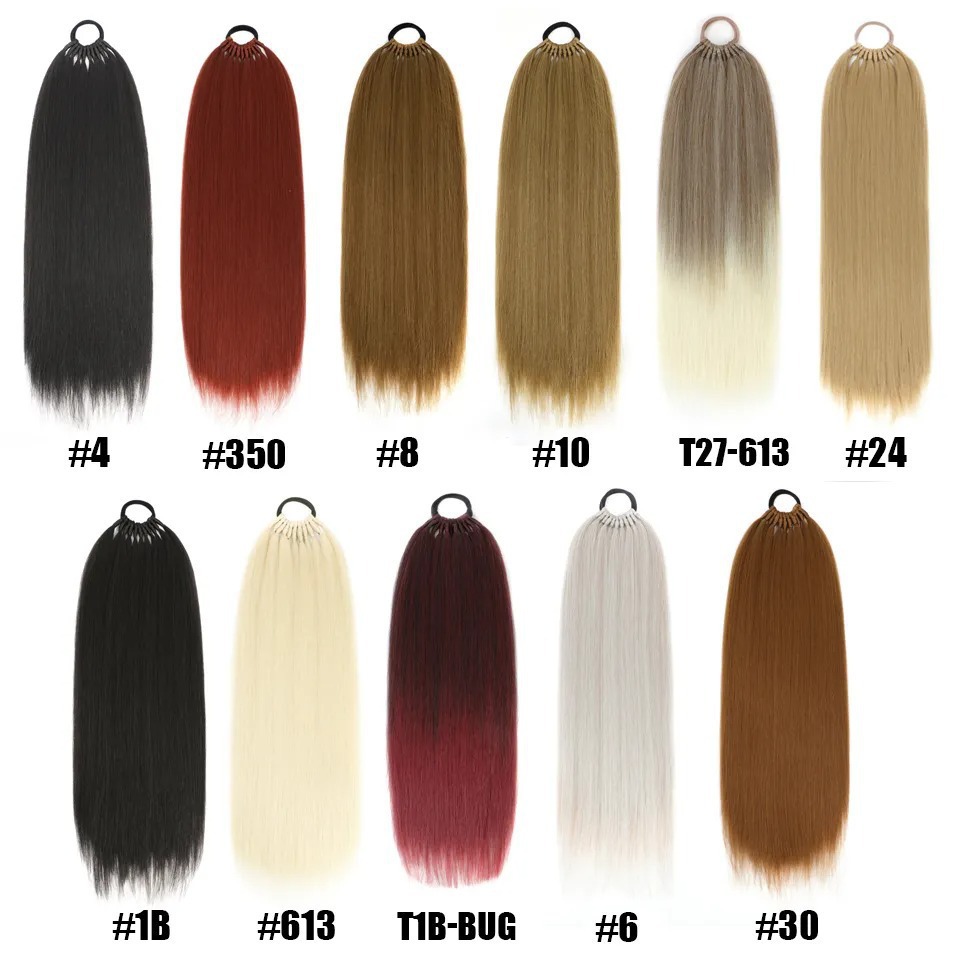 Ponytail Hair Extensions with High-temperature Silk Braids with Drapey Feel