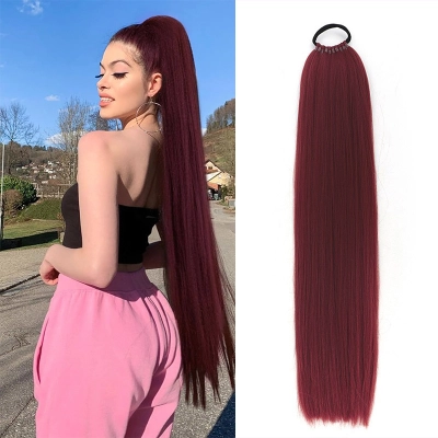 Ponytail Hair Extensions with High-temperature Silk Braids with Drapey Feel 02