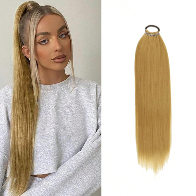 Ponytail Hair Extensions with High-temperature Silk Braids with Drapey Feel