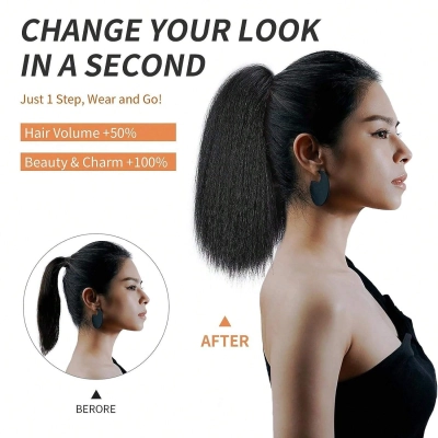 Fluffy and Elegant Hair Volume Grab Ponytail 02
