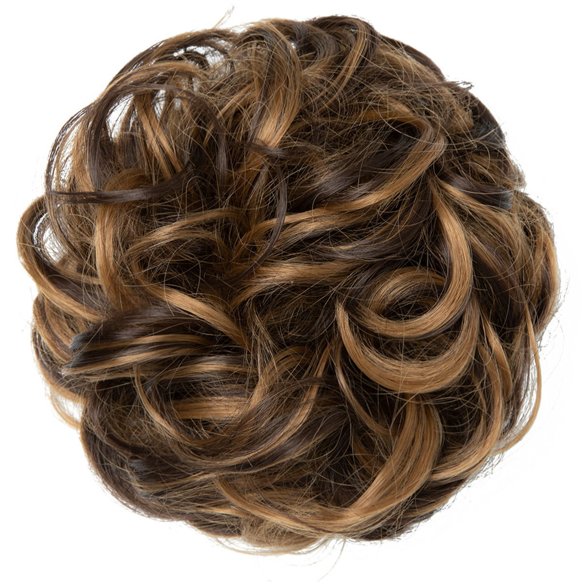 Women's Fluffy Curly Hair Comb Drawstring Bud Wig