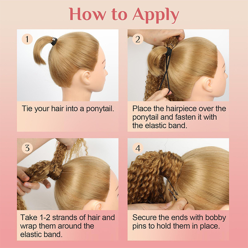 Wrap-around Hair Extensions Ponytail and Dreadlocks