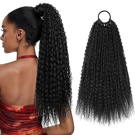 Wrap-around Hair Extensions Ponytail and Dreadlocks