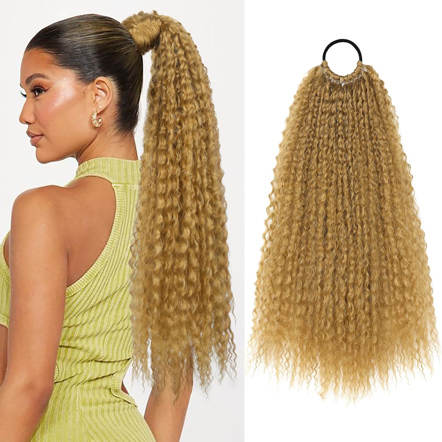 Wrap-around Hair Extensions Ponytail and Dreadlocks