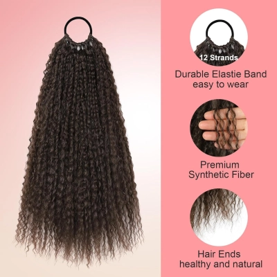 Wrap-around Hair Extensions Ponytail and Dreadlocks 02