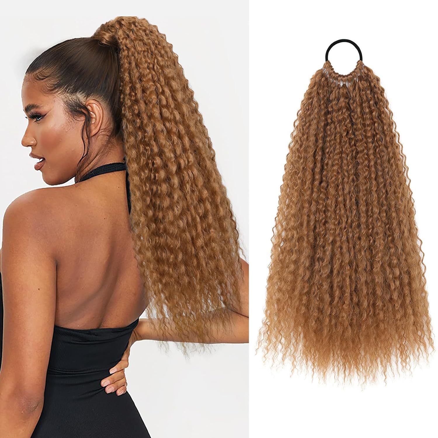 Wrap-around Hair Extensions Ponytail and Dreadlocks