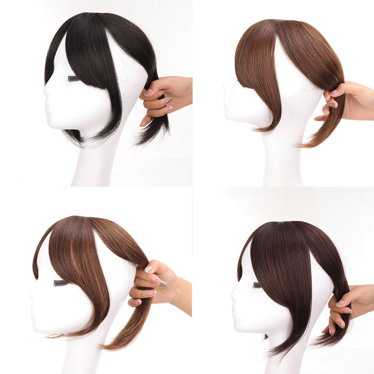 3D Figure Bangs Wig Female Replacement Hair Piece