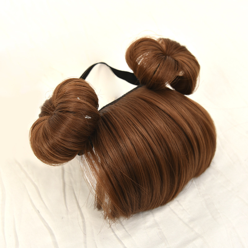 Baby Girl Fake Bangs Headband with Buds