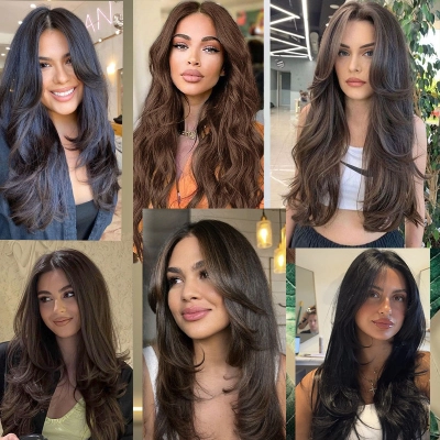 Face-shaping One-piece BB Clip with Bangs 02