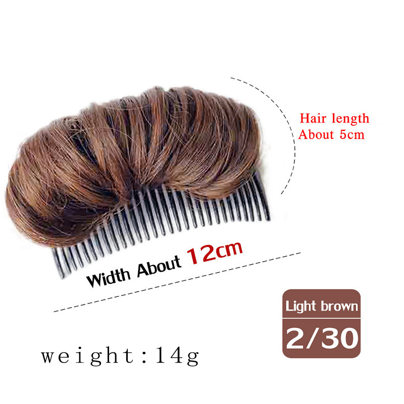 Insert Comb Style Hair Bag Fluffy Hair Pad