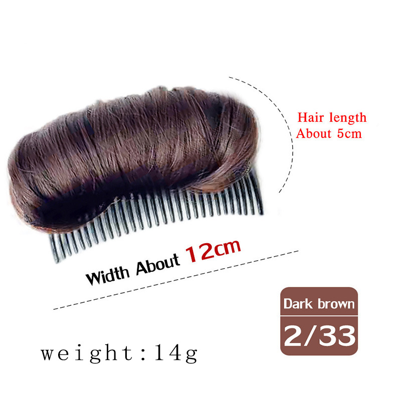 Insert Comb Style Hair Bag Fluffy Hair Pad