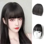 Natural High-temperature Silk Wig with Sideburns and Bangs