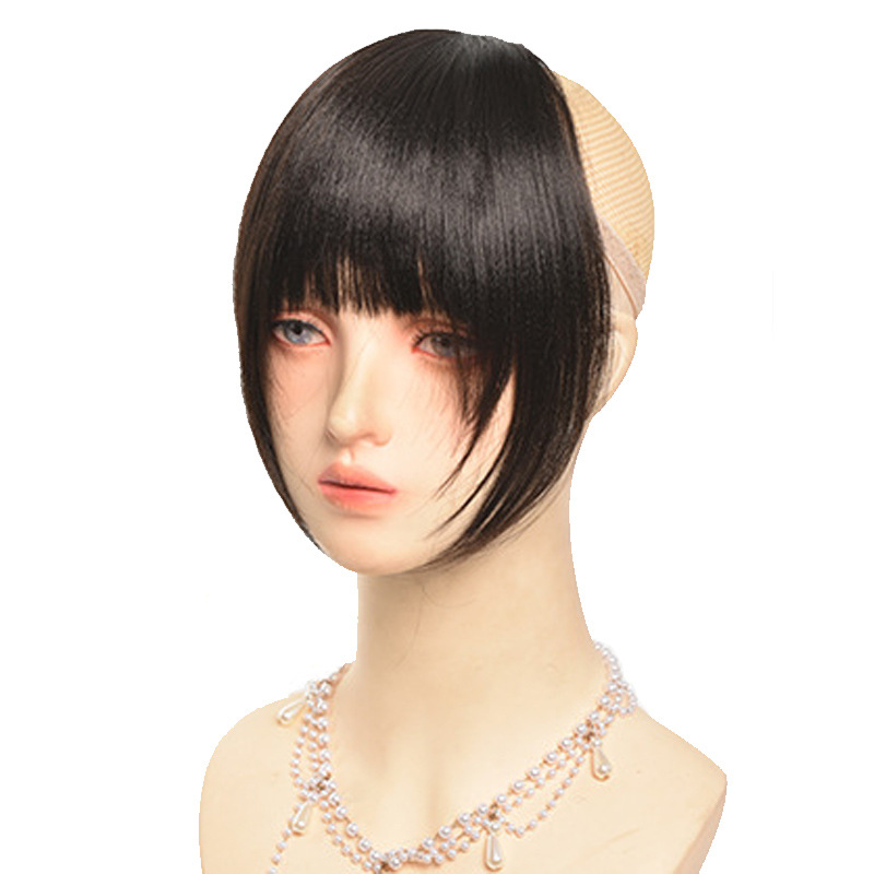 Thickened and Fluffy Bangs Three-card Replacement Hair Piece