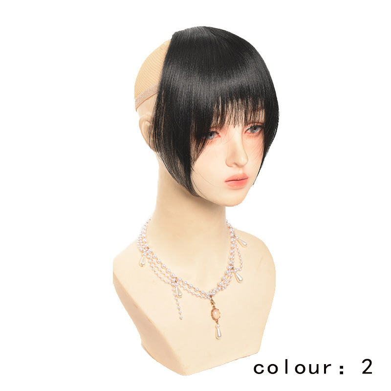 Thickened and Fluffy Bangs Three-card Replacement Hair Piece
