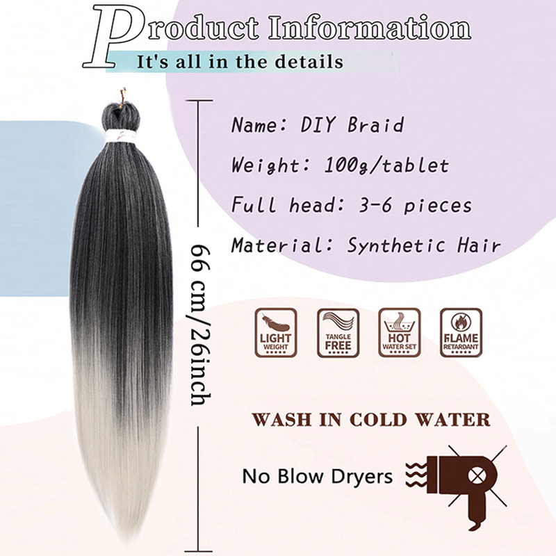 45CM Natural Simulated Braided Dreadlocks Wig