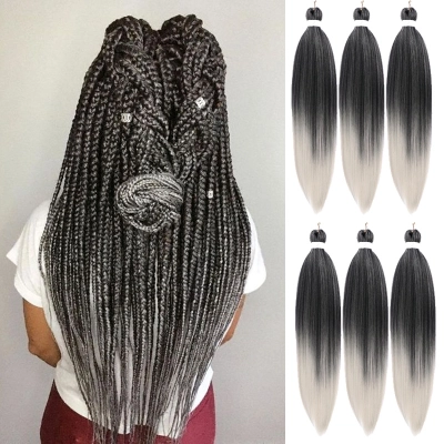 45CM Natural Simulated Braided Dreadlocks Wig 01