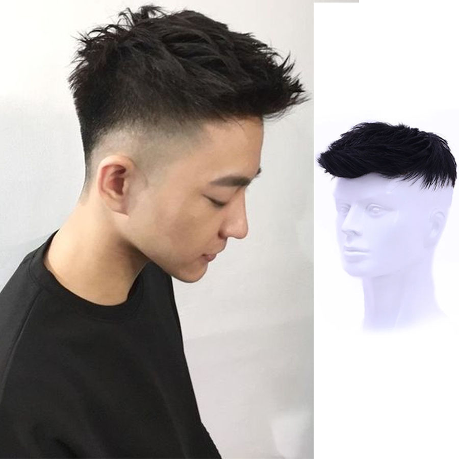 Men's Wig Handsome Big Back Hair Replacement Piece