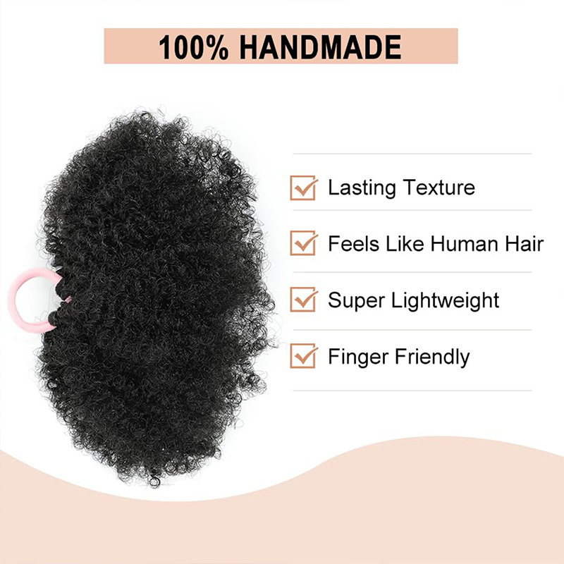 Ponytail Pink Rubber Band Children’s Afro Hair